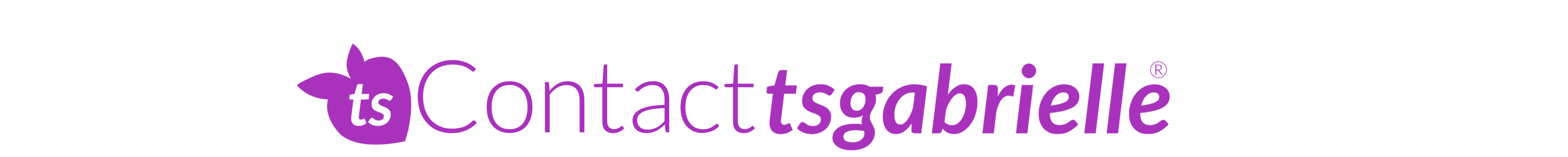 Logo with 'tsContact tsgabrielle' text on a white background