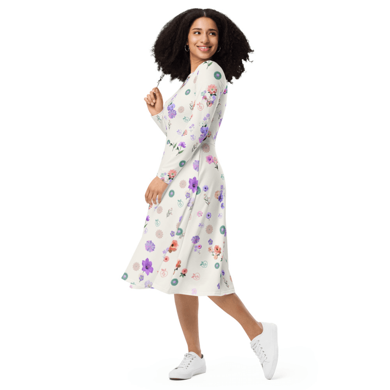 tsgabrielle® • For Her • TransFLOWer™ • Long Midi Dress mockup 2