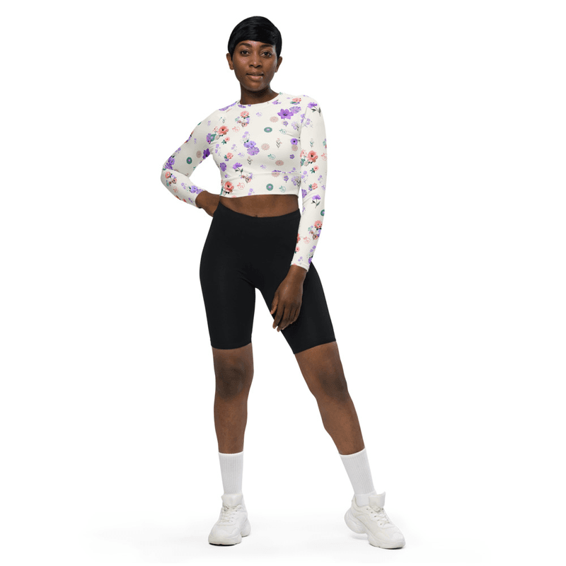 tsgabrielle® • For Her • TransFLOWer™ • Long-Sleeve Crop Top