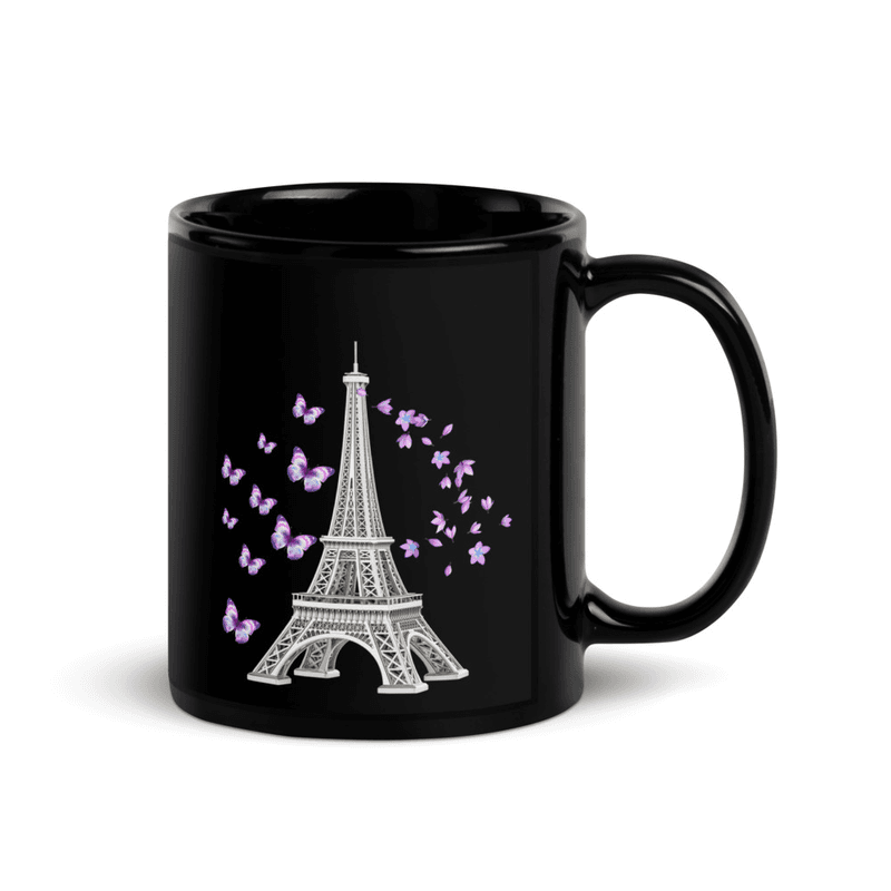 tsgabrielle® • Paris • Glossy Mug • Black • Ceramic • 2 Sizes