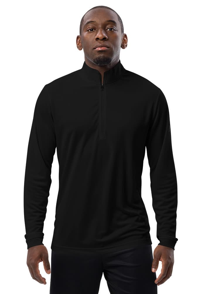 adidas® x tsgabrielle® • For Him • Quarter Zip Pullover • Dark Colors mockup 7