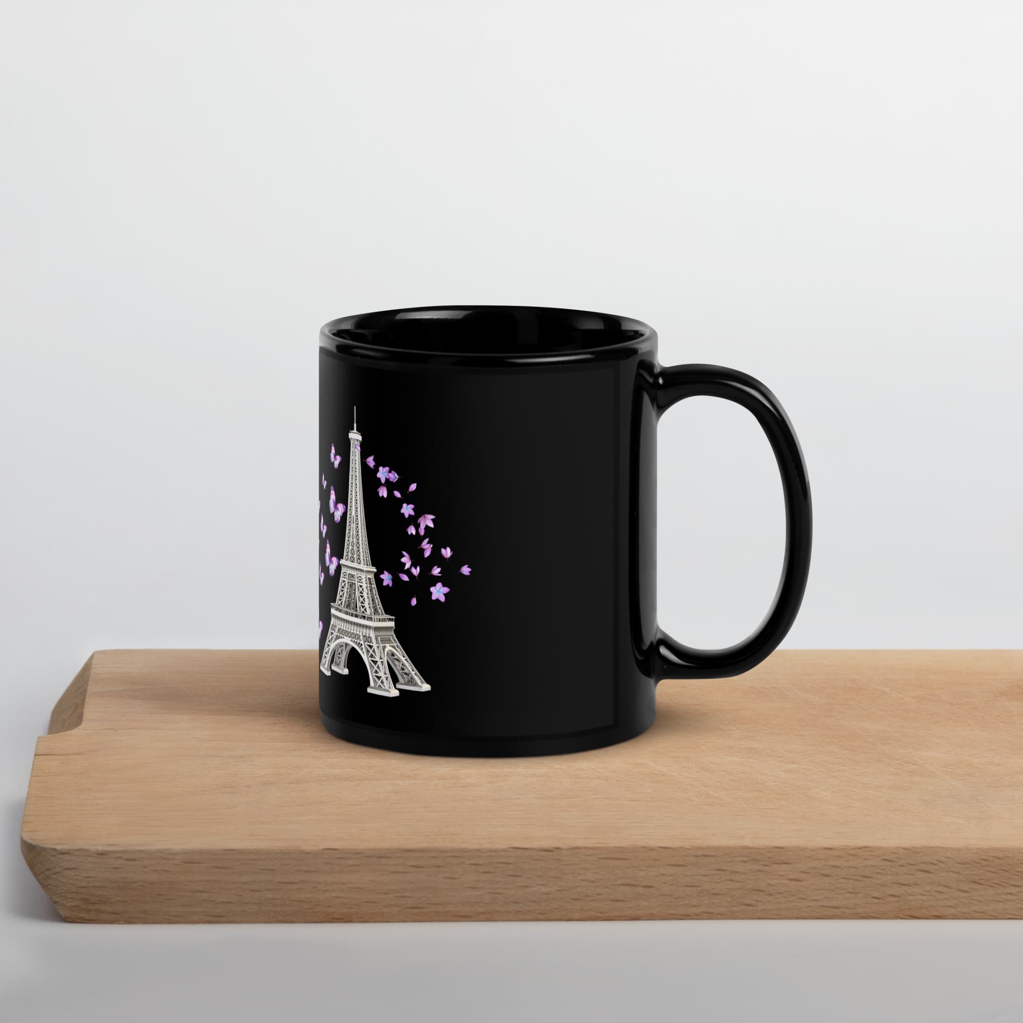 tsgabrielle® • Paris • Glossy Mug • Black • Ceramic • 11 oz