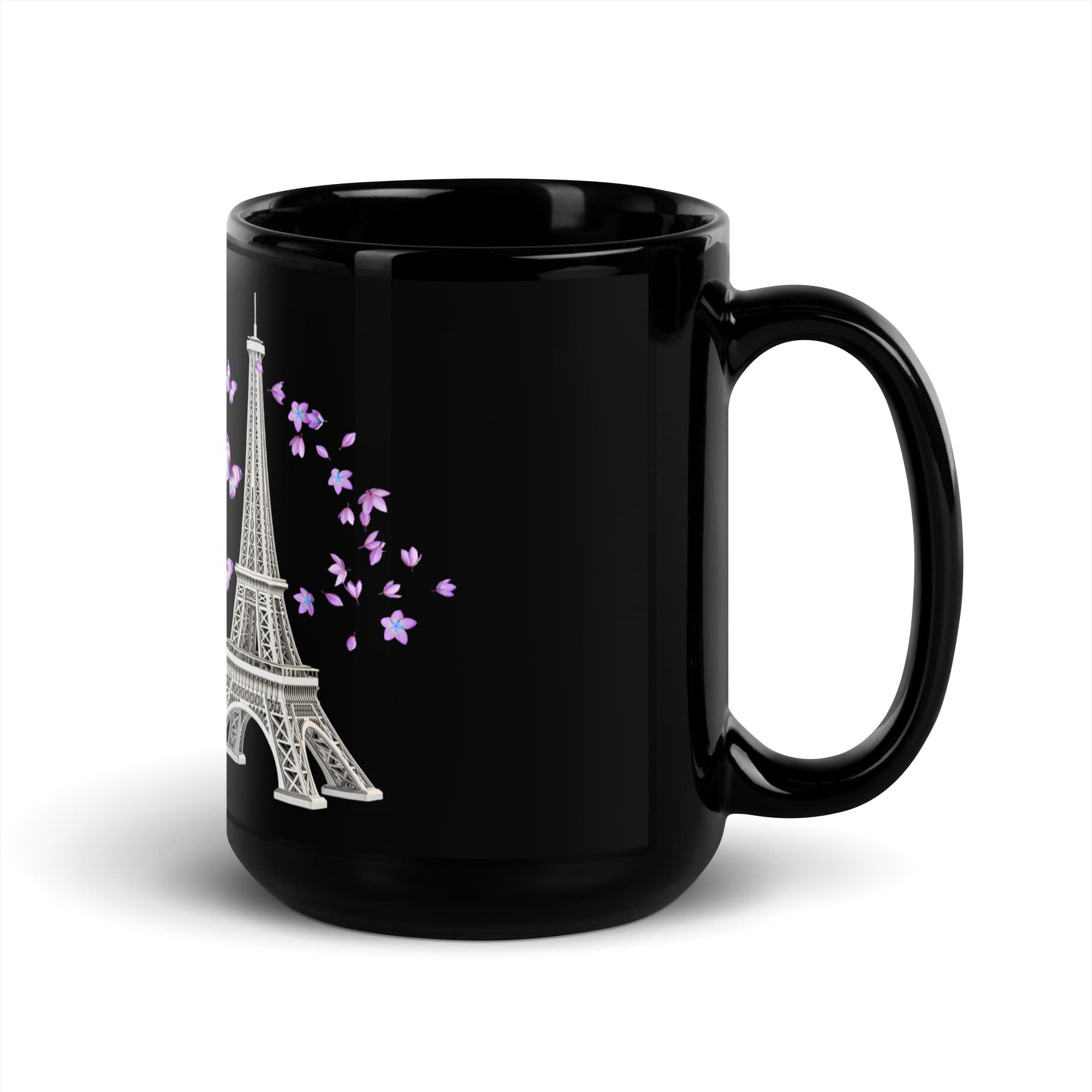 tsgabrielle® • Paris • Glossy Mug • Black • Ceramic • 15 oz