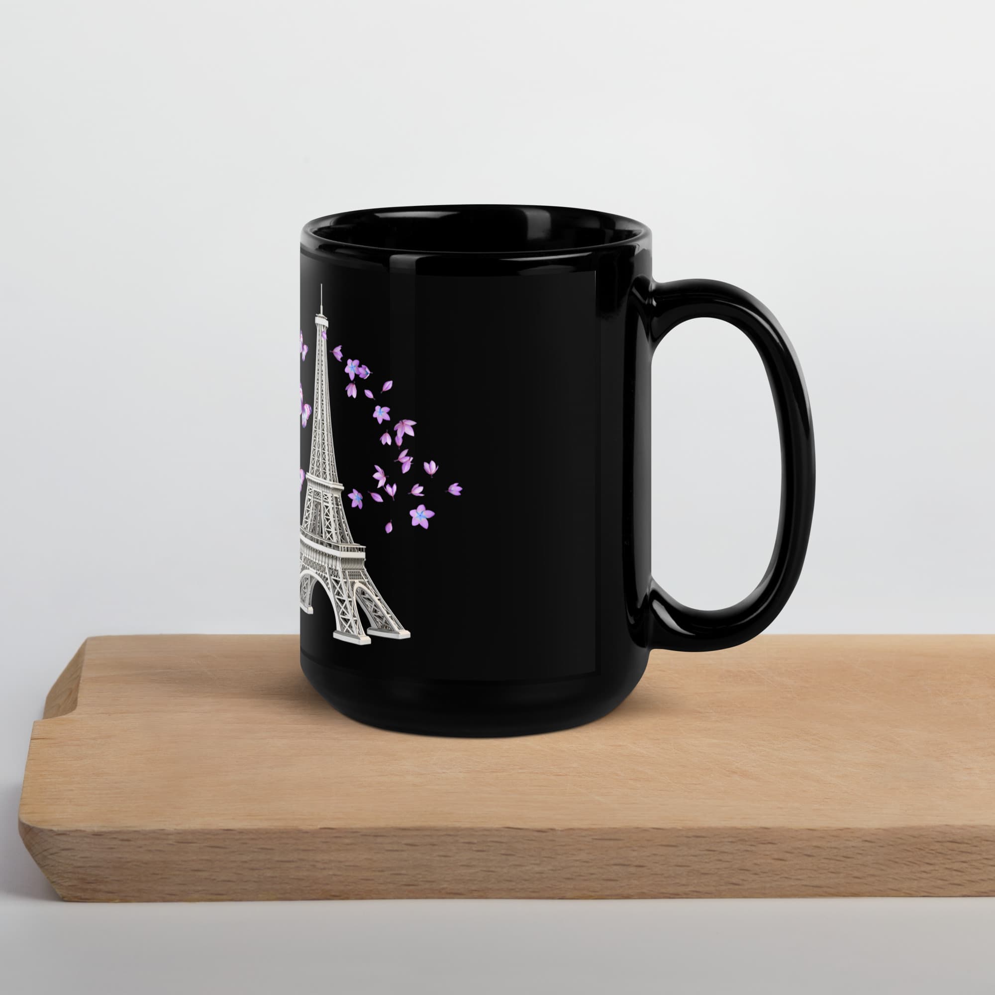 tsgabrielle® • Paris • Glossy Mug • Black • Ceramic • 15 oz