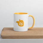 tsgabrielle • Mug with Color Golden Yellow Inside • Ceramic • 325 ml