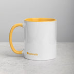 tsgabrielle • Mug with Color Golden Yellow Inside • Ceramic • 325 ml