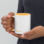 tsgabrielle • Mug with Color Golden Yellow Inside • Ceramic • 325 ml