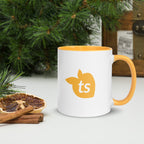tsgabrielle • Mug with Color Golden Yellow Inside • Ceramic • 325 ml