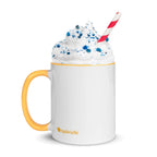 tsgabrielle • Mug with Color Golden Yellow Inside • Ceramic • 325 ml