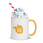 tsgabrielle • Mug with Color Golden Yellow Inside • Ceramic • 325 ml