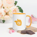 tsgabrielle • Mug with Color Golden Yellow Inside • Ceramic • 325 ml