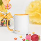 tsgabrielle • Mug with Color Golden Yellow Inside • Ceramic • 325 ml