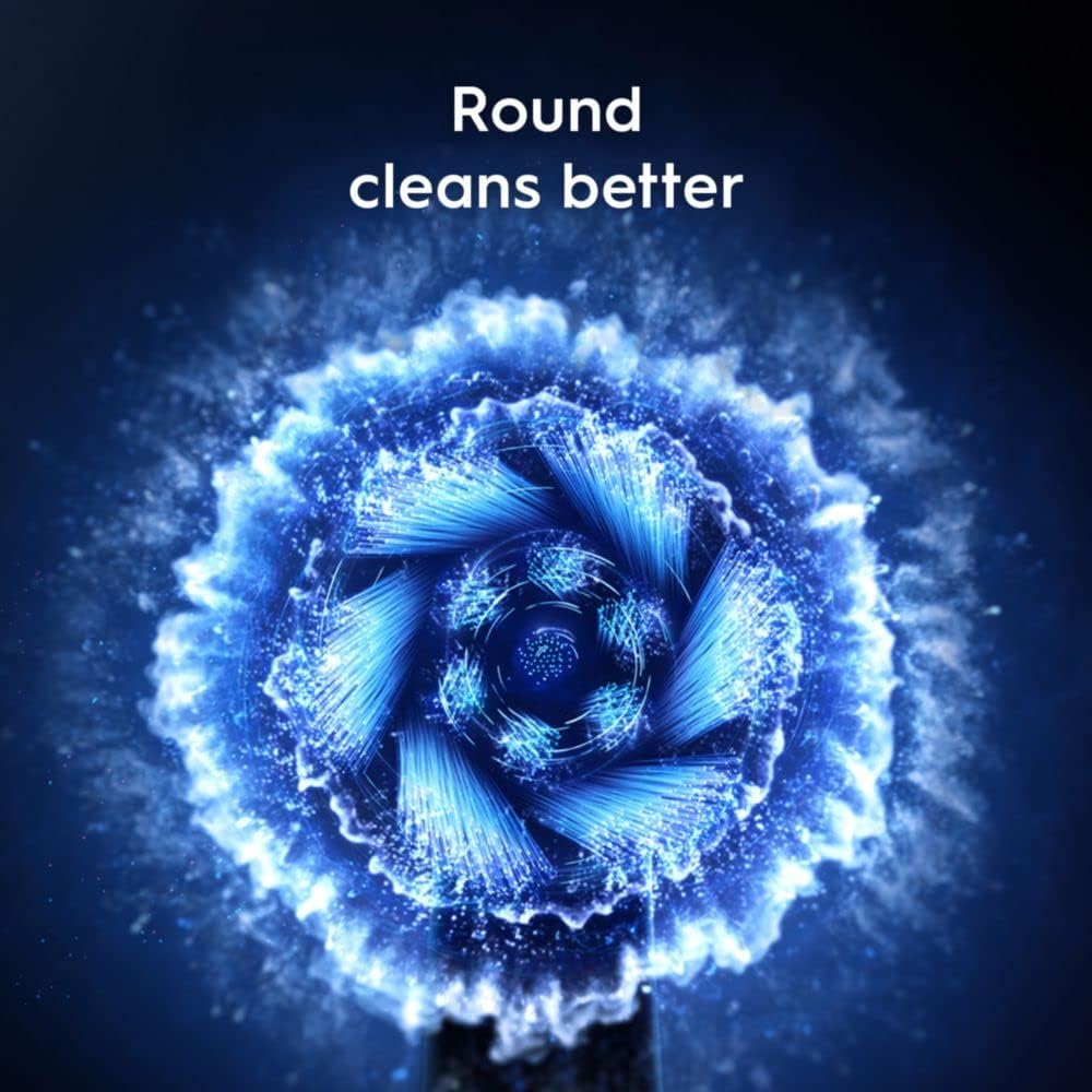 Oral-B iO Series 10 Rechargeable Electric Toothbrush with Visible Pressure Sensor to Protect Gums, 2 Min Timer, 7 Cleaning Settings, 4 Replacement Toothbrush Heads, and Charging Travel Case, Black