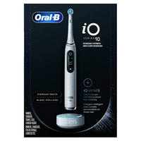 Oral-B iO Series 10 Rechargeable Electric Toothbrush with Visible Pressure Sensor to Protect Gums, 2 Min Timer, 7 Cleaning Settings, 4 Replacement Toothbrush Heads, and Charging Travel Case, Black
