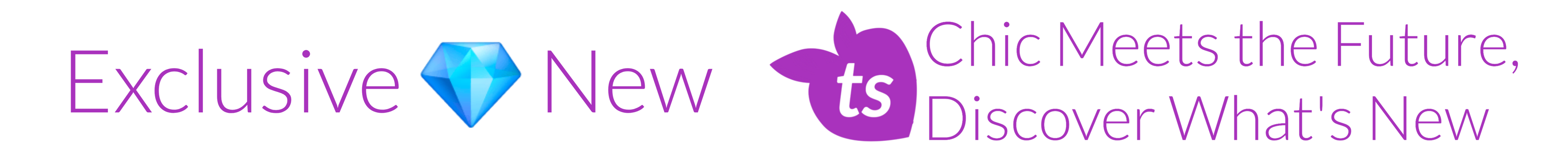 Promotional text with 'ts' logo and text about new and exclusive content.