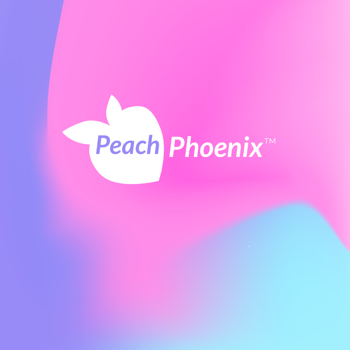 Peach Phoenix logo on a gradient background