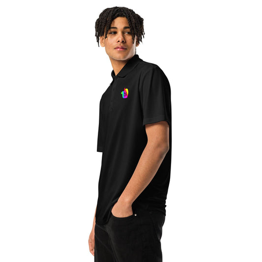 adidas® by tsgabrielle • Men's • Pride 2025 • Premium Polo Shirt • Black - tsgabrielle