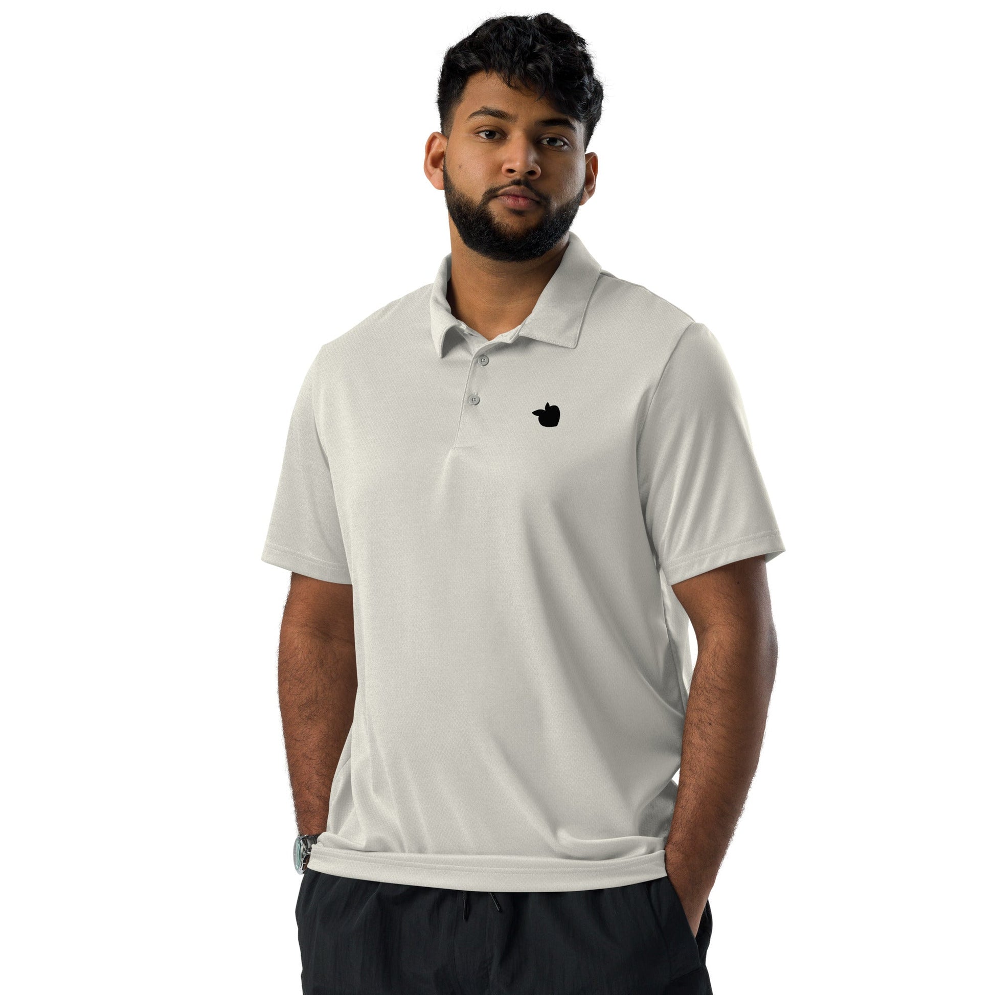 adidas® Space - Dyed Polo Grey One Heather • tsgabrielle™ USA • • adidas® Space - Dyed Polo Grey One Heather