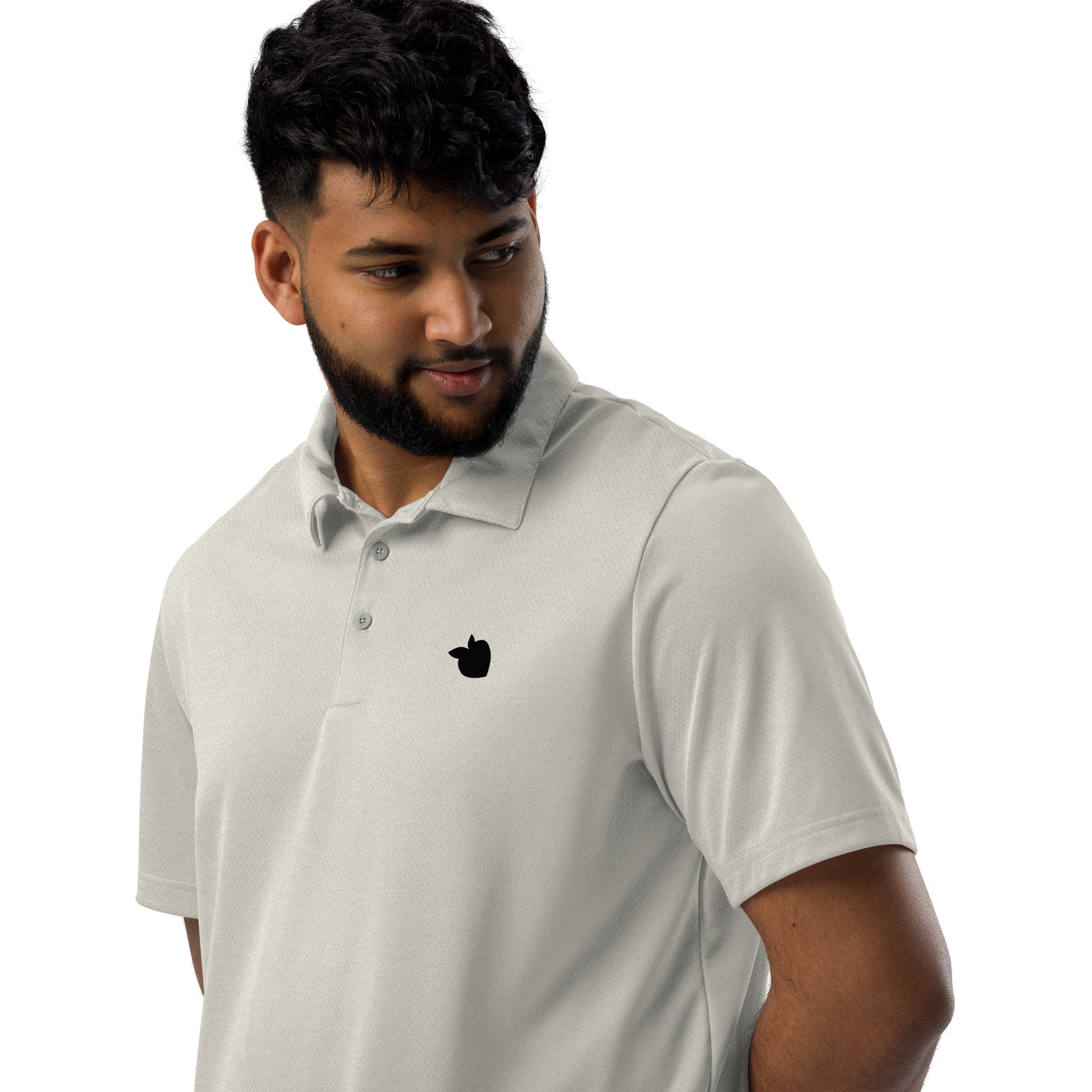 adidas® Space - Dyed Polo Grey One Heather • tsgabrielle™ USA • • adidas® Space - Dyed Polo Grey One Heather