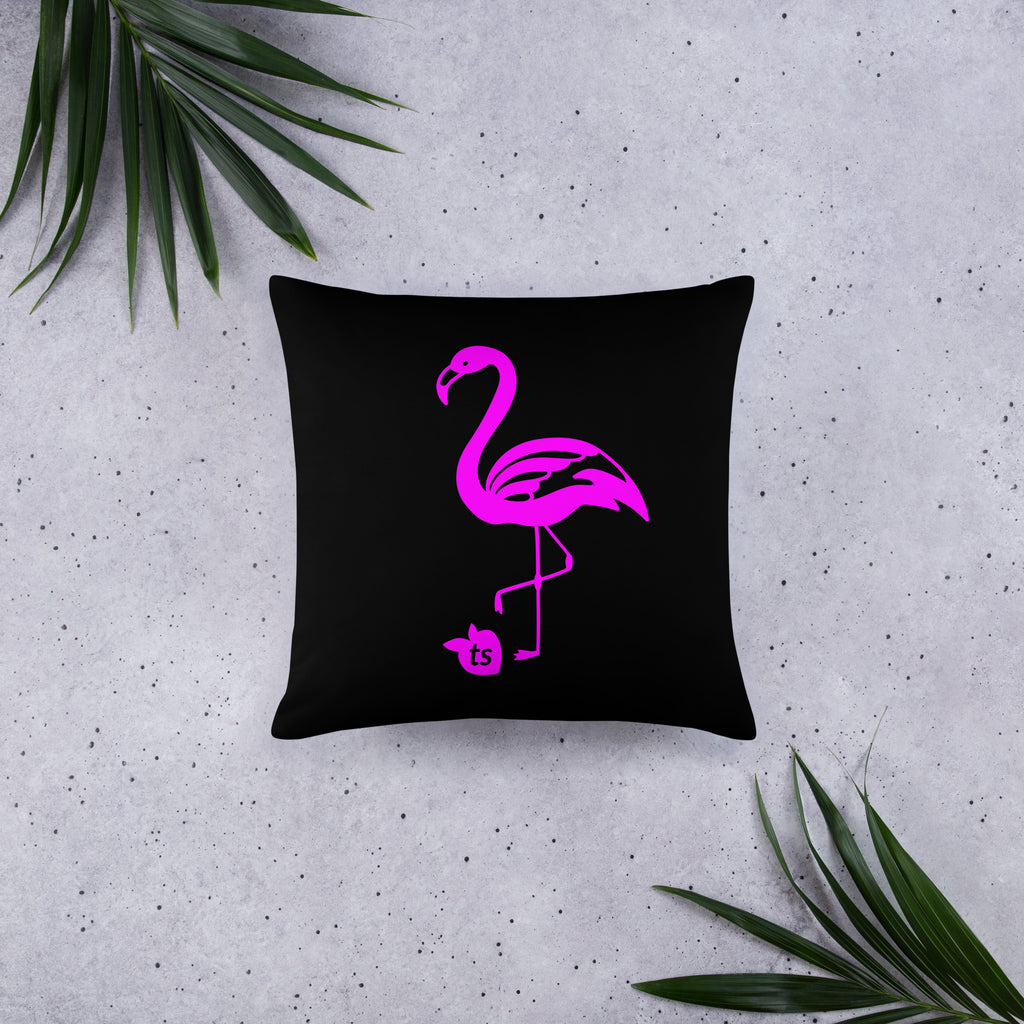tsgabrielle®  • Flamant Rose • Pillows • Black • 3 Sizes