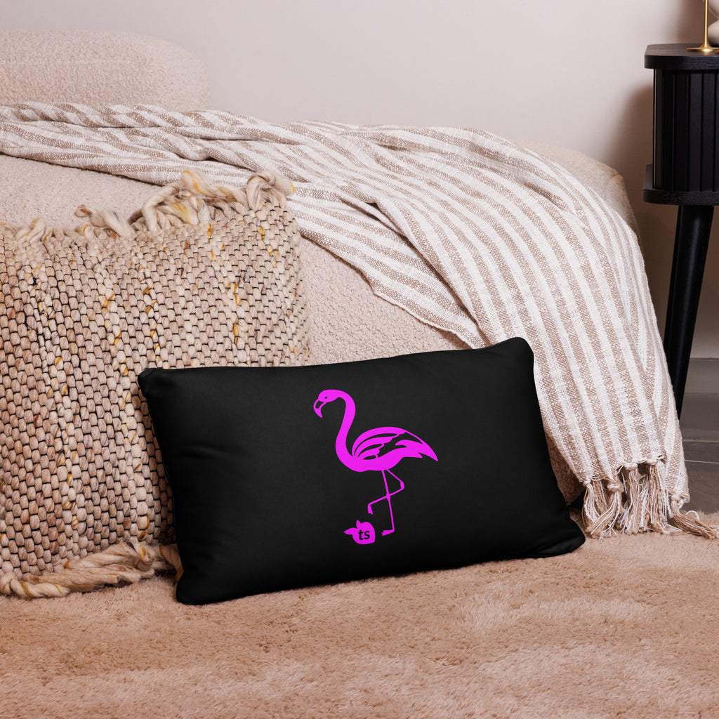 tsgabrielle®  • Flamant Rose • Pillows • Black • 3 Sizes