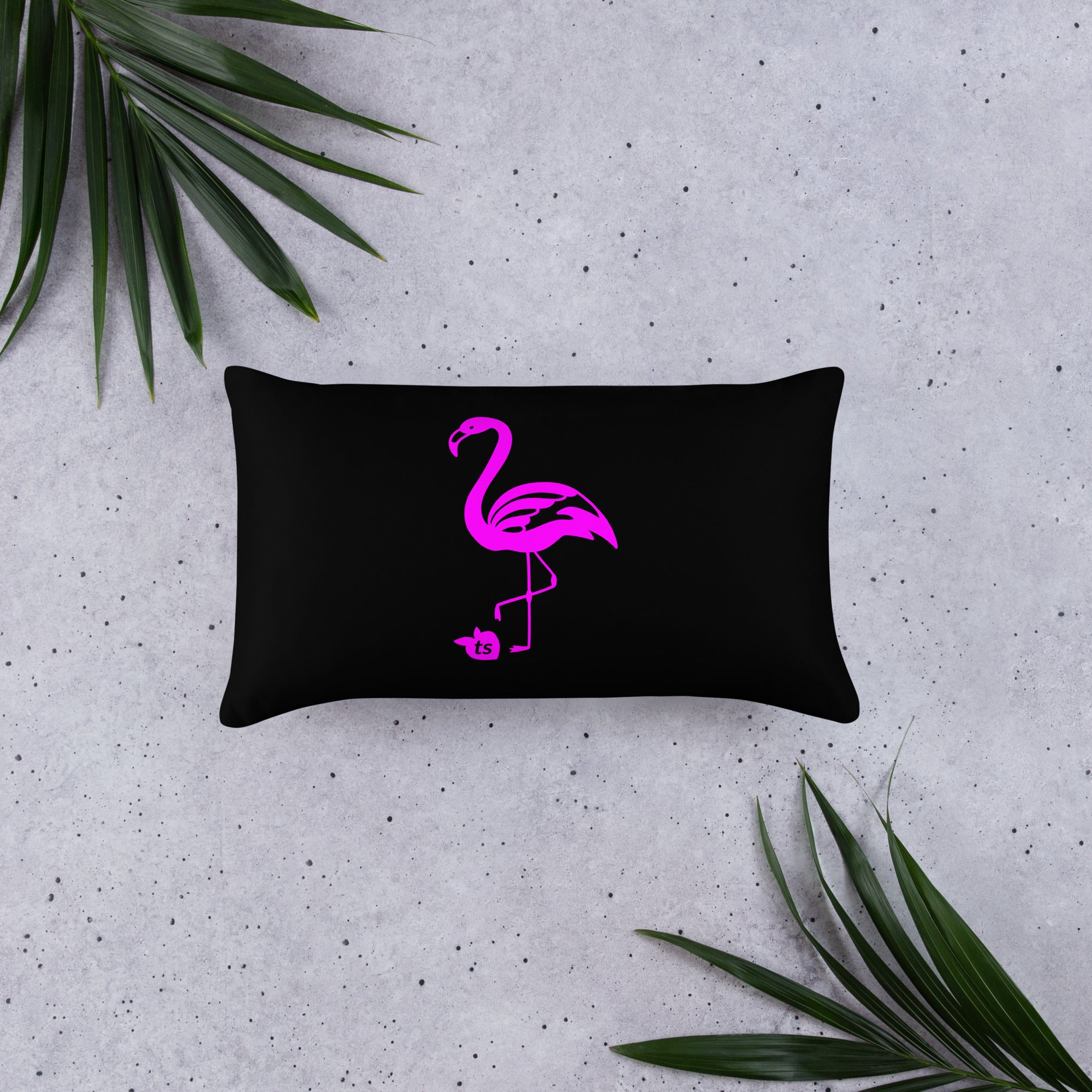 tsgabrielle®  • Flamant Rose • Pillows • Black • 3 Sizes