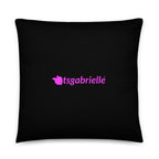 tsgabrielle®  • Flamant Rose • Pillows • Black • 3 Sizes