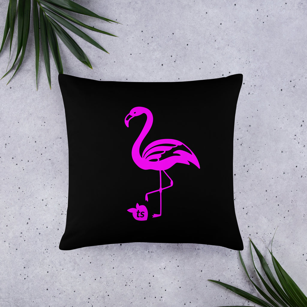 tsgabrielle®  • Flamant Rose • Pillows • Black • 3 Sizes