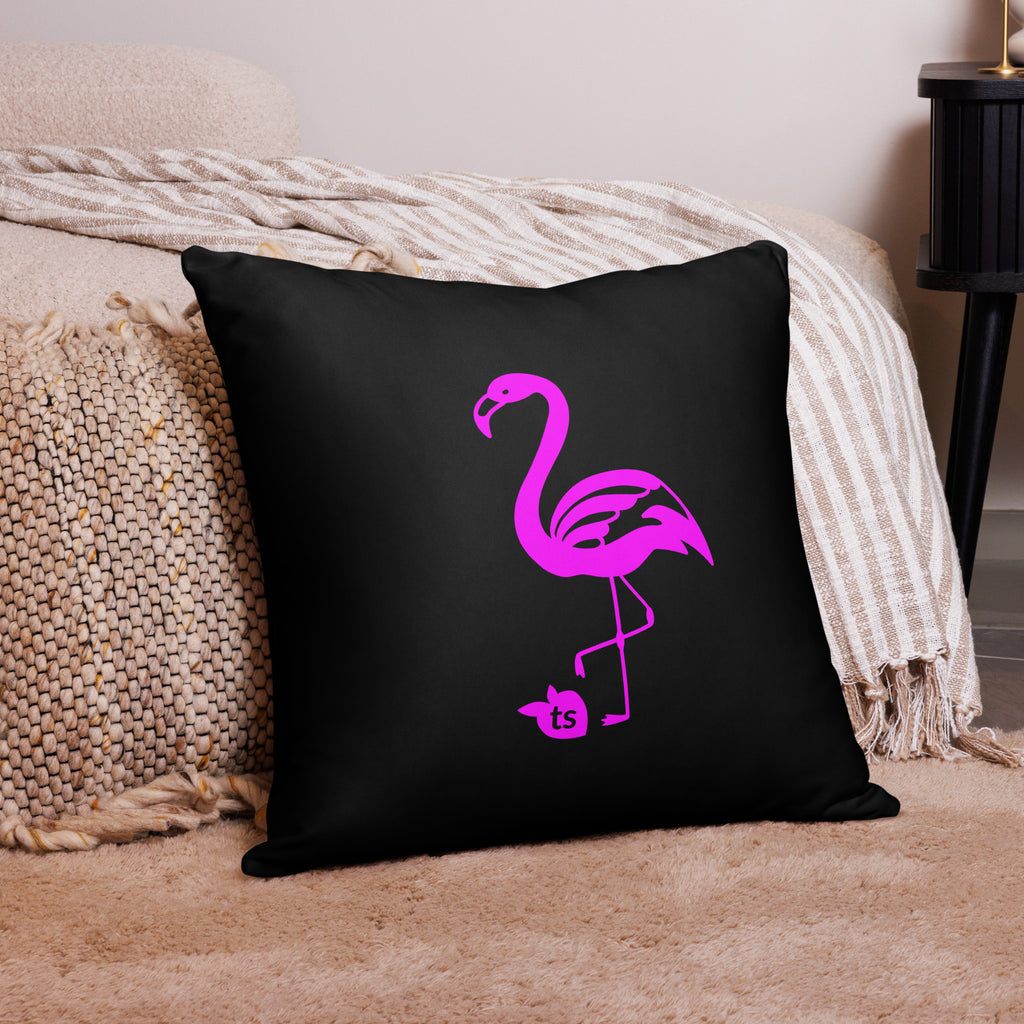 tsgabrielle®  • Flamant Rose • Pillows • Black • 3 Sizes