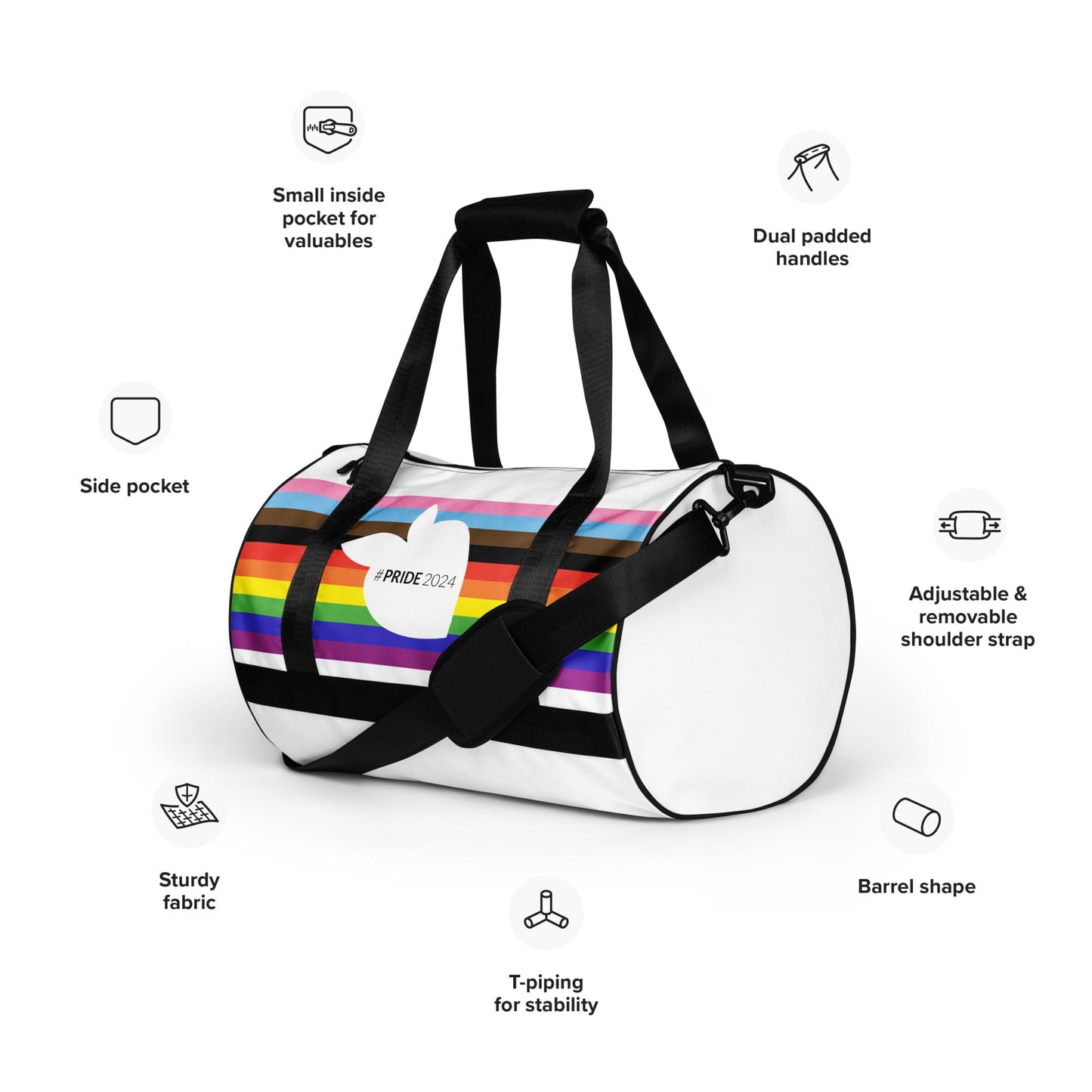 All - over Print Gym Bag (Pride 2024) • tsgabrielle™ USA • • All - over Print Gym Bag (Pride 2024)