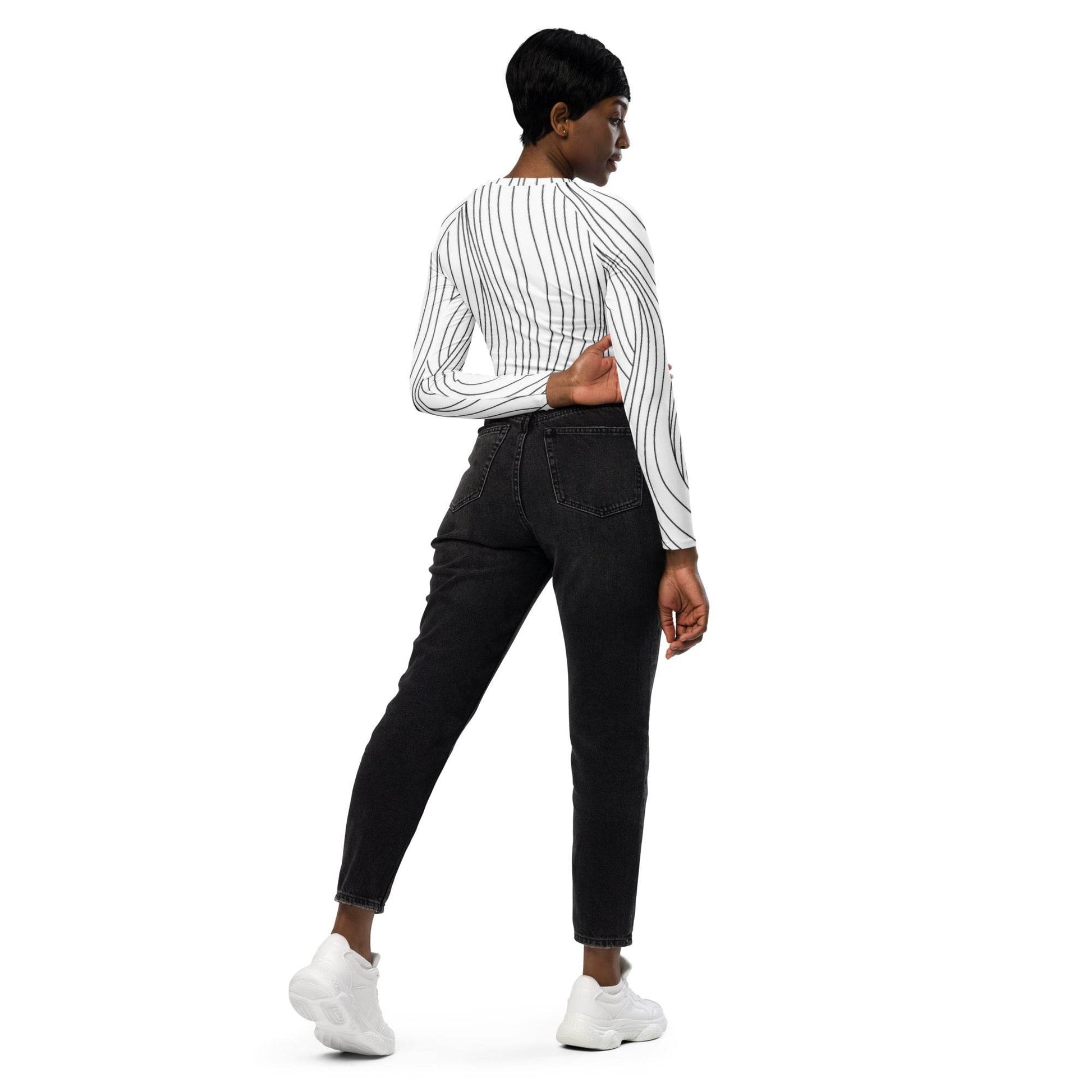 tsgabrielle • Trans / Women's • Long-Sleeve Crop Top • White - tsgabrielle
