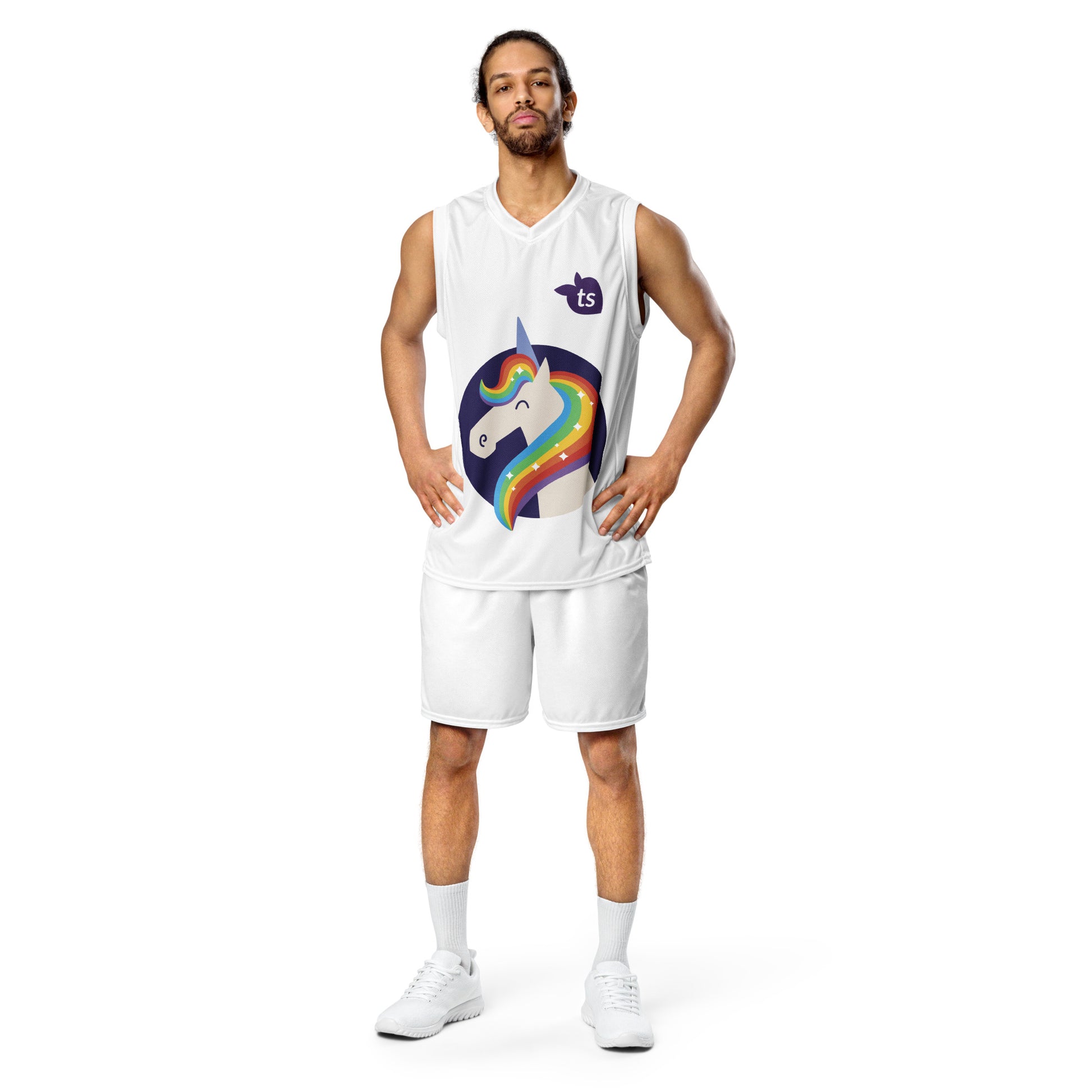 tsgabrielle™ • Recycled Basketball Jersey • Men's • Unicorn • $31.24