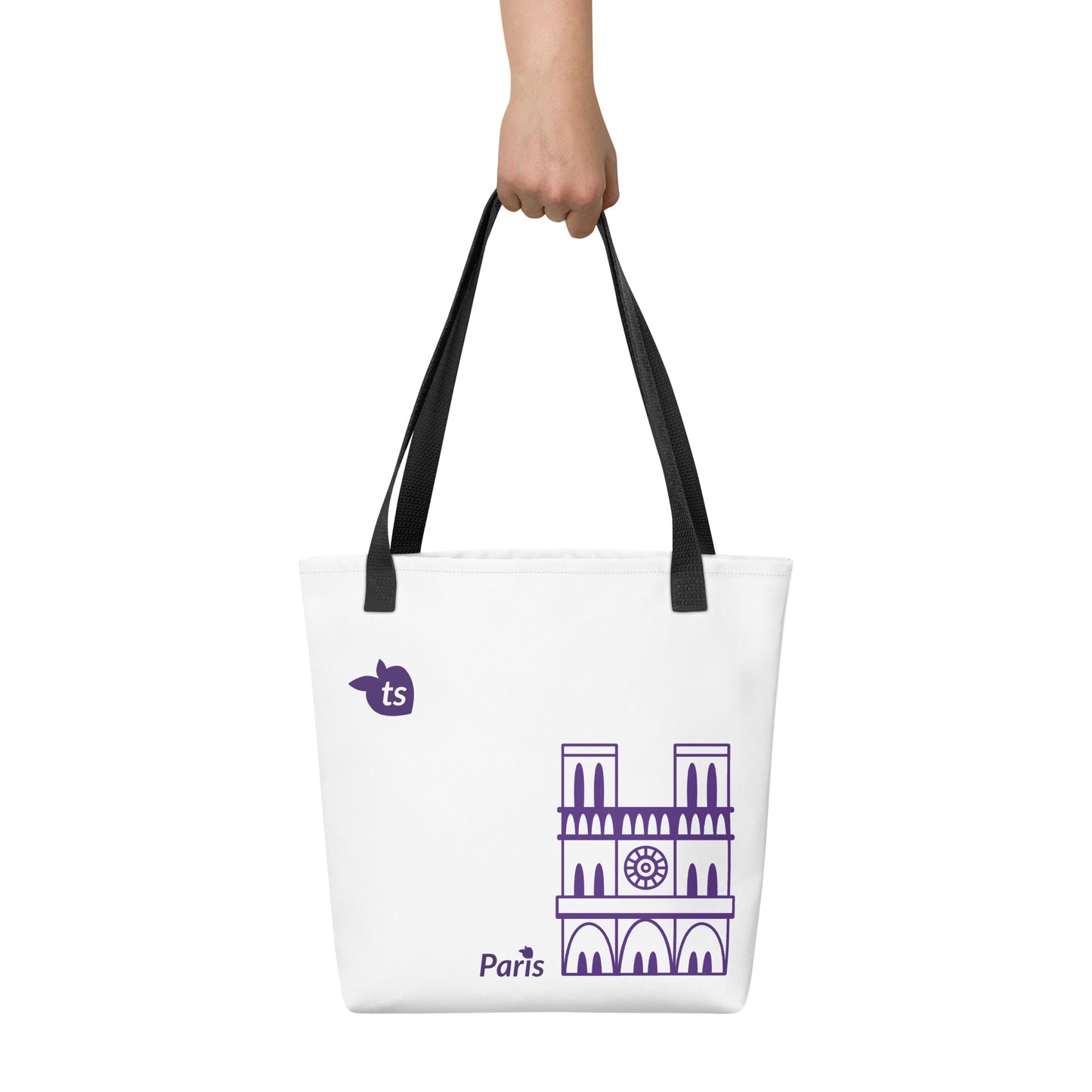 tsgabrielle • Paris - Notre-Dame Cathedral • Tote Bag • White • 16″×20″
