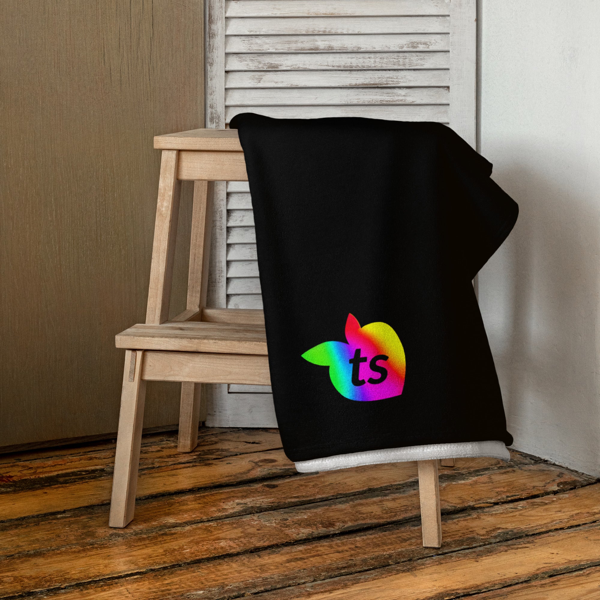 tsgabrielle® • Pride 25 • Towel • Black • 30" x 60"