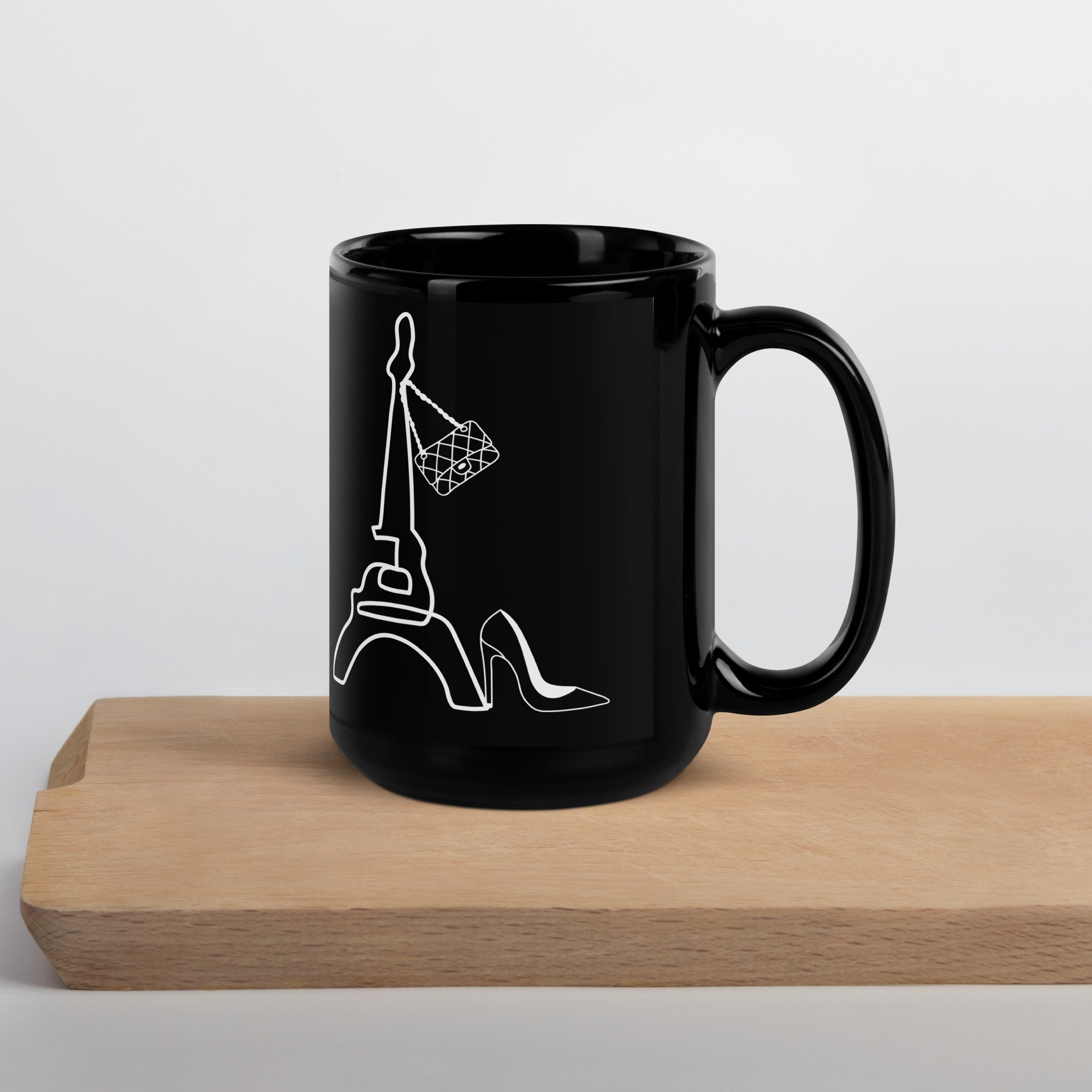 tsgabrielle • Paris • Glossy Mug • Black • Ceramic • 2 Sizes