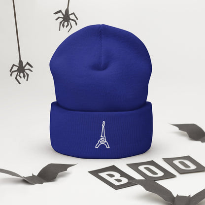 Cuffed Beanie Blue (Paris) • tsgabrielle™ USA • • Cuffed Beanie Blue (Paris)