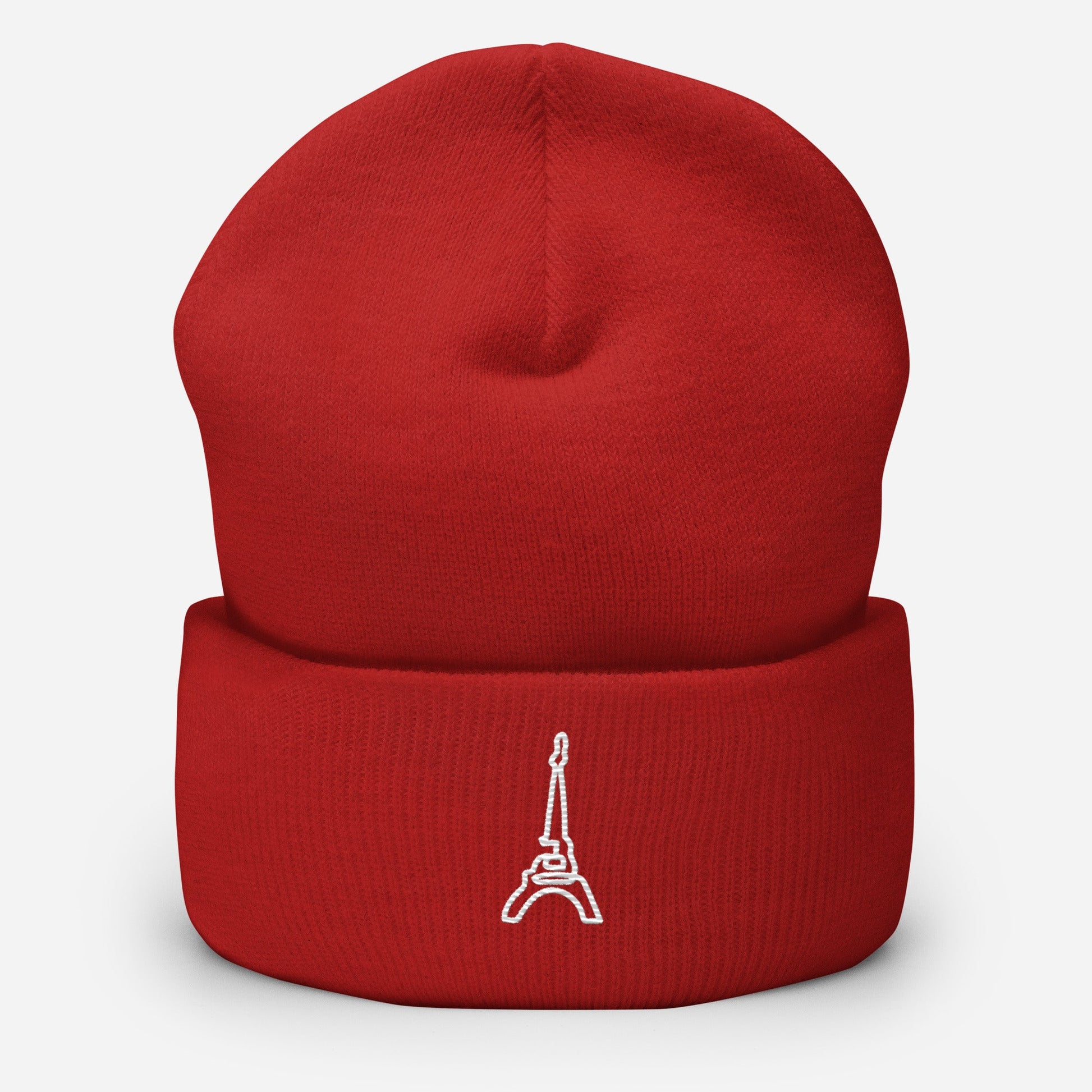 Cuffed Beanie Red (Paris) • tsgabrielle™ USA • • Cuffed Beanie Red (Paris)