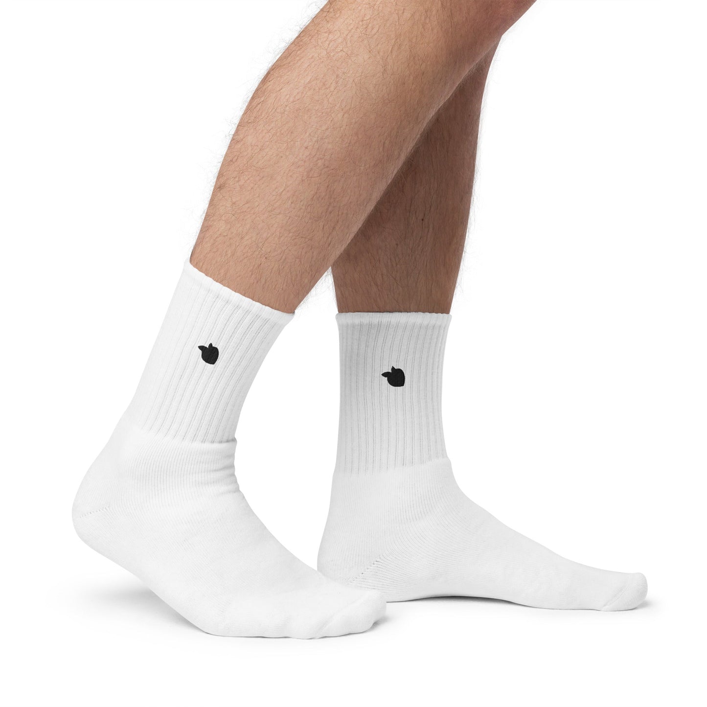 Embroidered Socks White • tsgabrielle™ USA • • Embroidered Socks White