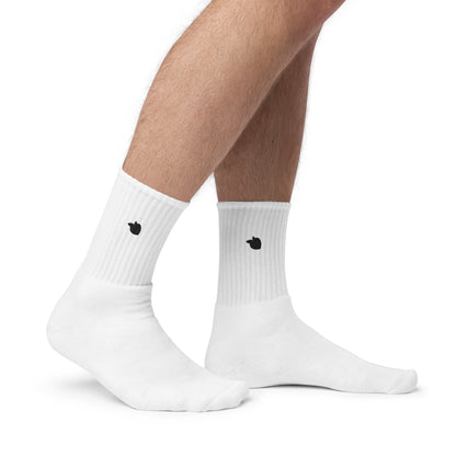 Embroidered Socks White • tsgabrielle™ USA • • Embroidered Socks White