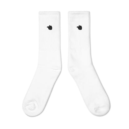 Embroidered Socks White • tsgabrielle™ USA • • Embroidered Socks White