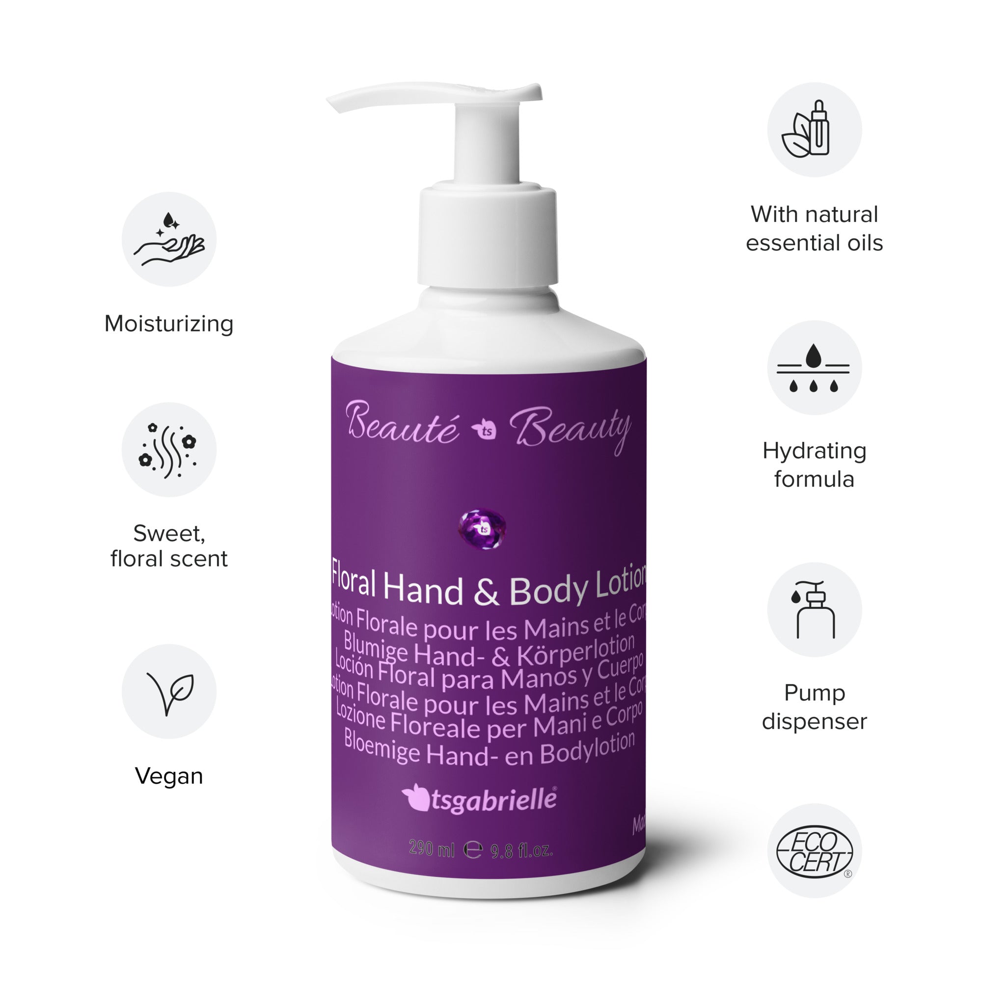 tsgabrielle® • Beauté • Beauty • Floral Hand & Body Lotion • 290 ml
