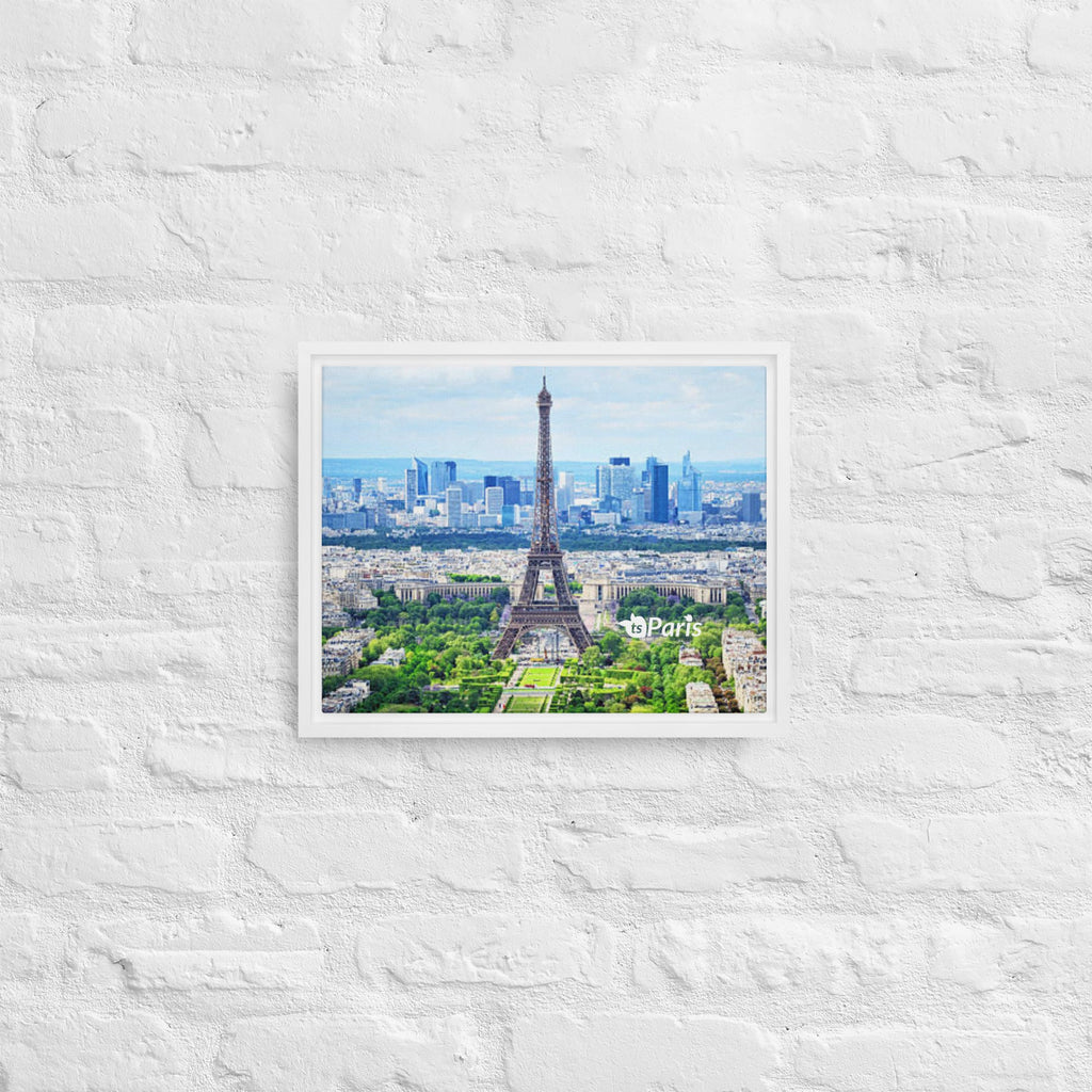 tsgabrielle® • Paris - La Tour Eiffel • Framed Canvas • Wood Frame • 11" × 14”