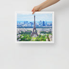 tsgabrielle® • Paris - La Tour Eiffel • Framed Canvas • Wood Frame • 11" × 14”