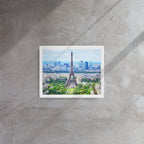 tsgabrielle® • Paris - La Tour Eiffel • Framed Canvas • Wood Frame • 11" × 14”