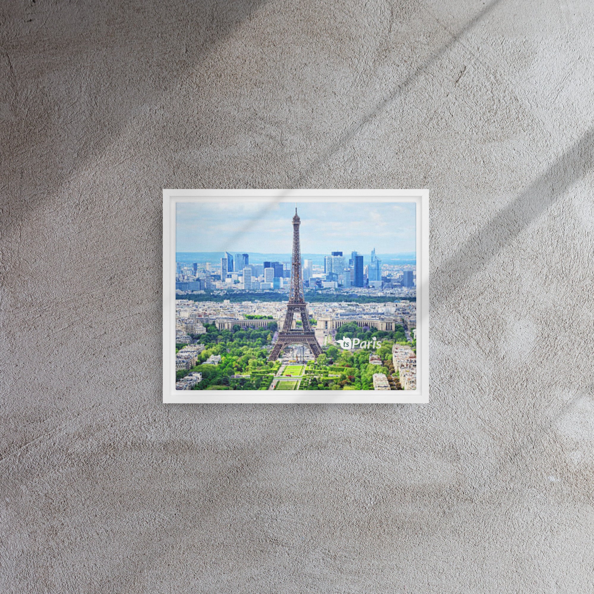 tsgabrielle® • Paris - La Tour Eiffel • Framed Canvas • Wood Frame • 11" × 14”