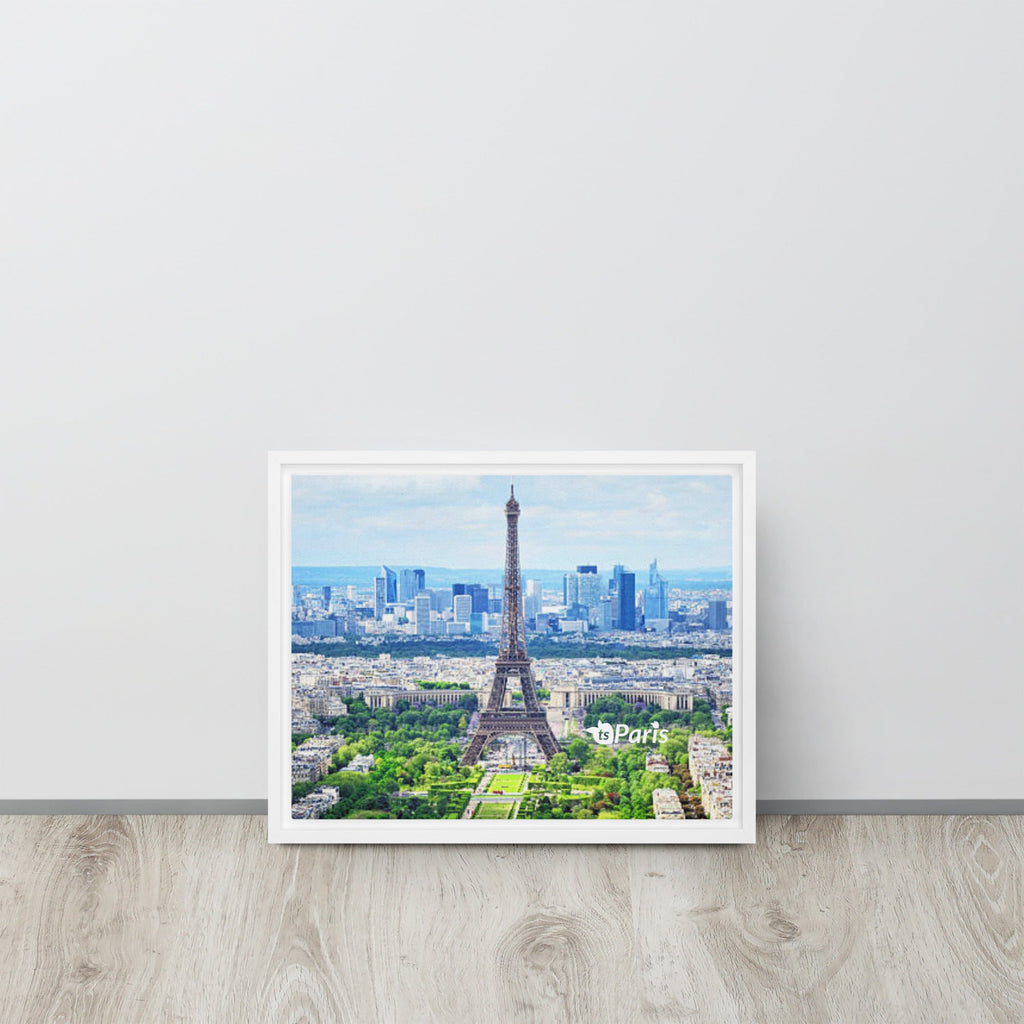 tsgabrielle® • Paris - La Tour Eiffel • Framed Canvas • Wood Frame • 11" × 14”