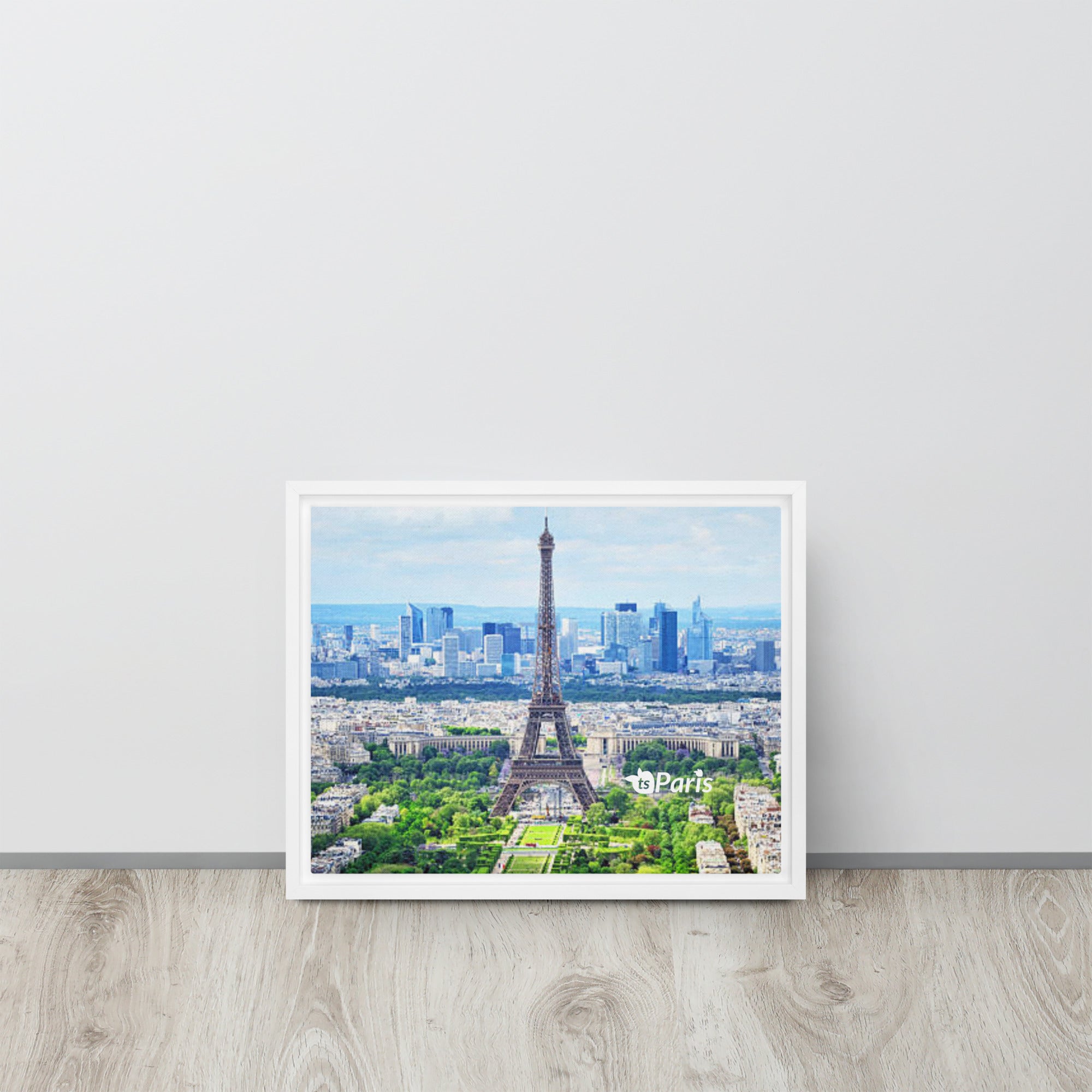 tsgabrielle® • Paris - La Tour Eiffel • Framed Canvas • Wood Frame • 11" × 14”