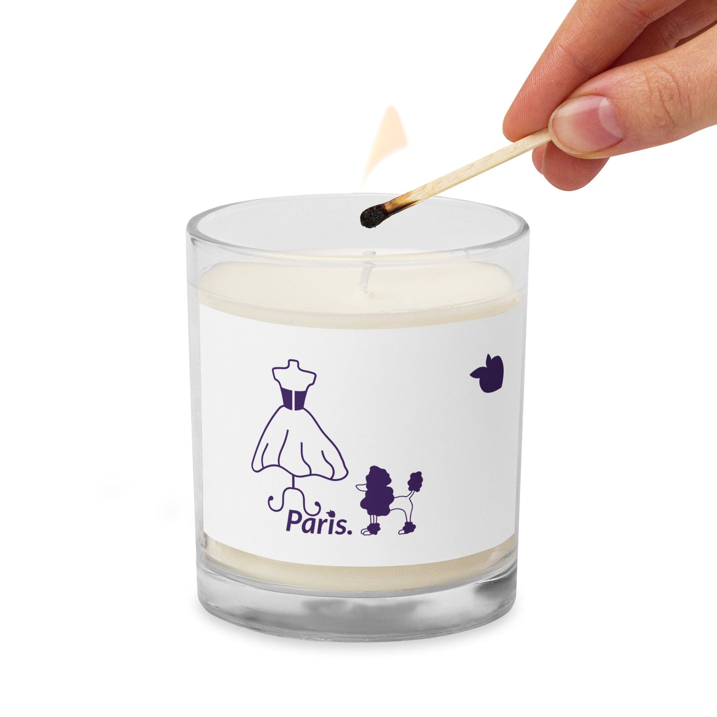 Glass Jar Soy Wax Candle (Paris) • tsgabrielle™ USA • • Glass Jar Soy Wax Candle (Paris)