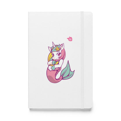 JournalBook® by tsgabrielle • Unicorn - Lunabelle • Hardcover Bound Notebook • White - tsgabrielle