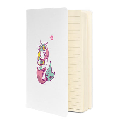 JournalBook® by tsgabrielle • Unicorn - Lunabelle • Hardcover Bound Notebook • White - tsgabrielle